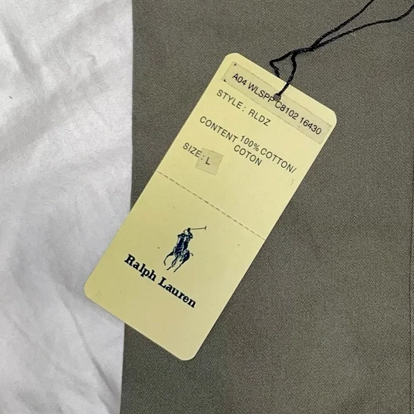 Ralph Lauren Men's Olive Button Down Shirt - Picture 9 of 9